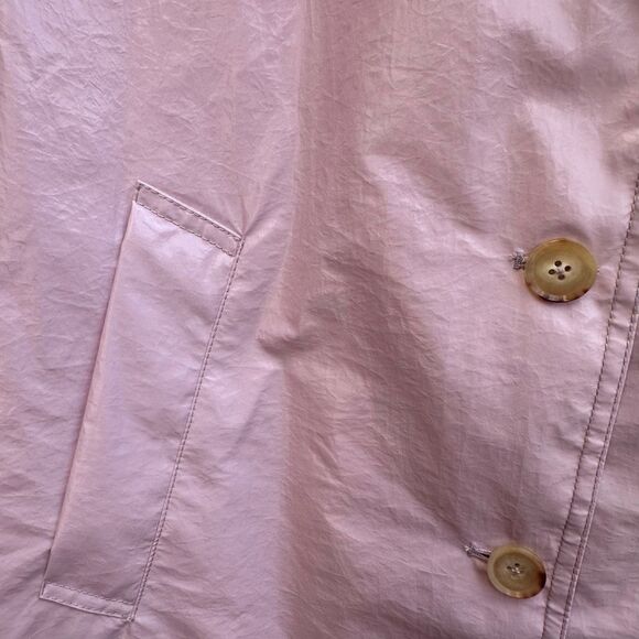 Jane Post New York $495 Rain Jacket Light Pink Light Slicker medium NWT - Picture 8 of 11